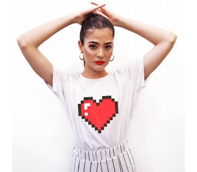 Tricou damă Pixel Heart